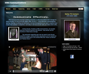Transformation of the IEBA.com site to a dark, stylized CMS system for easier updates.